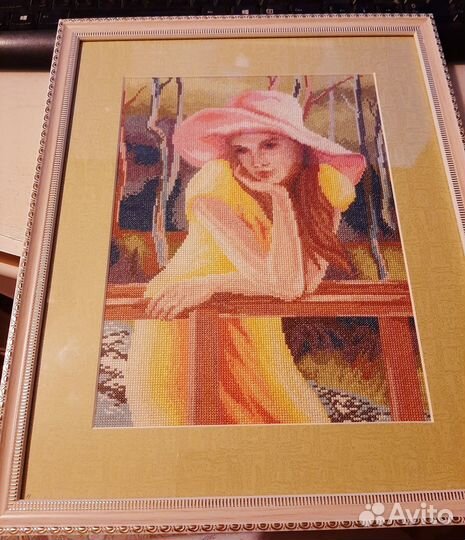 Картина вышитая крестом ручная работа
