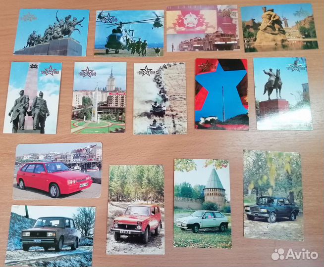Календарики коллекционные СССР. Цена за все 14 шт