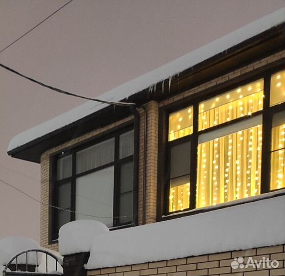 Гирлянда занавес штора 3x3 м