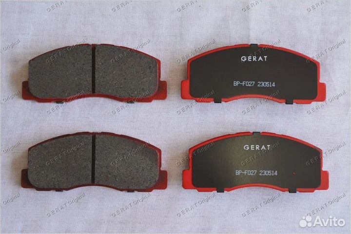 Тормозные колодки Gerat BP-F027 (передние)
