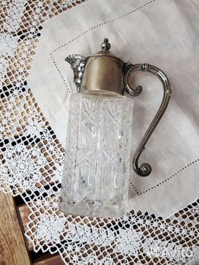 Графин хрустальный посеребрение