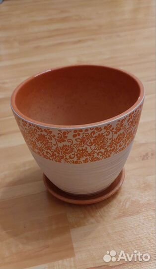 Кашпо / Горшок для цветов керамический