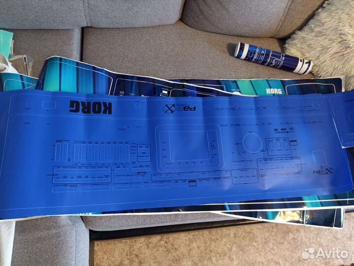 Виниловые наклейки для синтезаторе korg