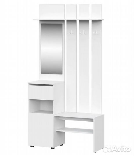 Прихожая с зеркалом белая новая