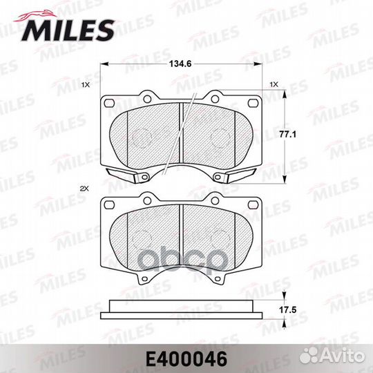 Колодки тормозные toyota LC 120 /mitsubishi PAJ