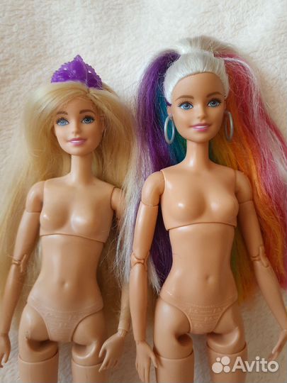 Барби йога гибрид русалка и радужные волосы
