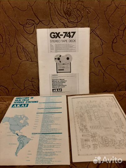 Катушечный магнитофон Akai gx 747