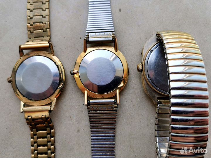 Позолоченные часы СССР, Луч, Слава, Восток, Ракета