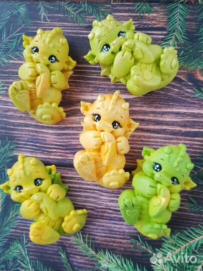 Мыло ручной работы мини дракончик
