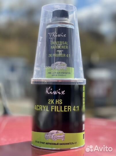 Kiwix Грунт акриловый 4:1 (0,8л+ отв.0,2л) Белый