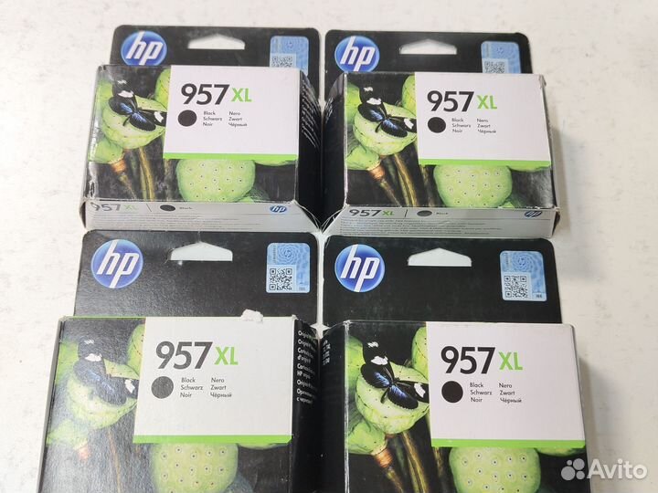 Картриджи hp 957xl 4шт