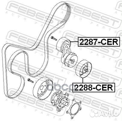 Ролик обводной приводного ремня hyundai I30 201