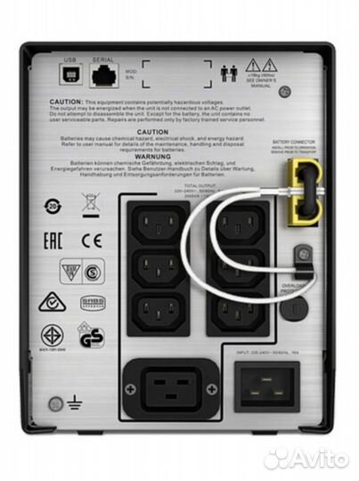 Ибп APC smc2000i Smart-UPS C 2000VA +2 новых акб