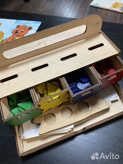 Сортер и пазлы, развивающие игрушки