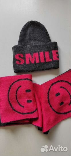 Комплект шапка и шарф для девочки крокид