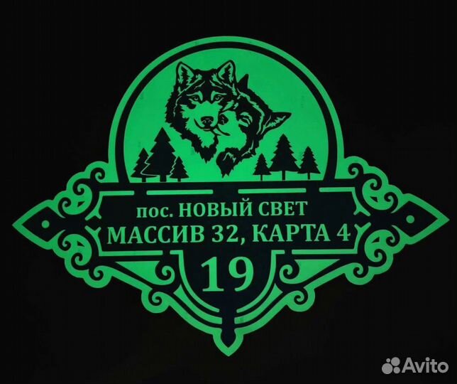 Табличка с адресом на дом и в офис