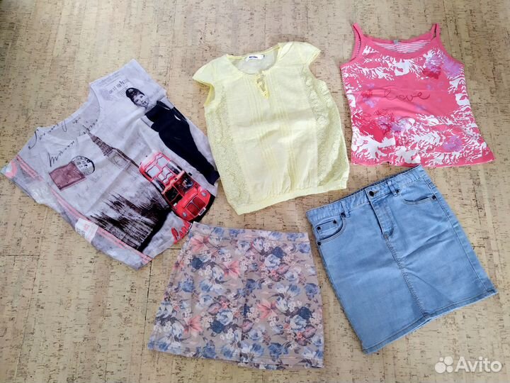 Пакет вещей девочке 12-14 лет, р.158 на лето