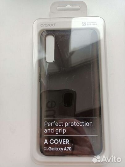Чехол для Samsung A70 чёрный