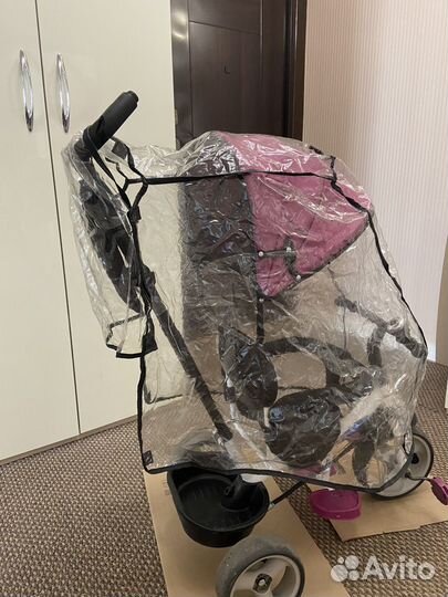 Велосипед трехколесный с ручкой управления