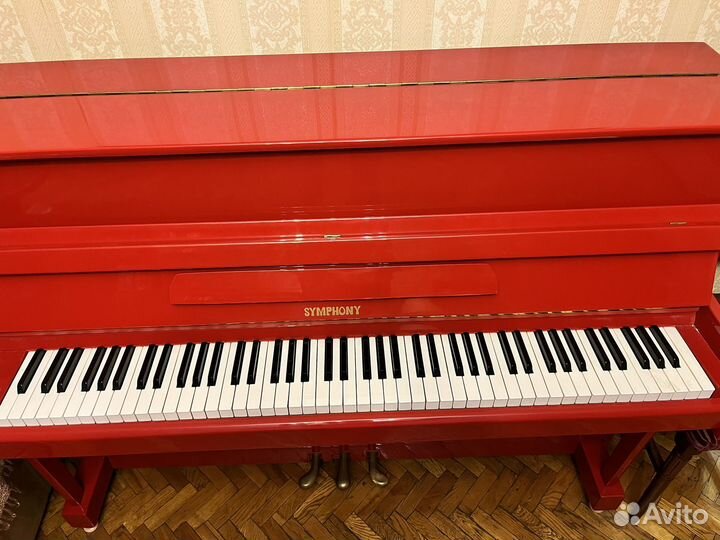 Пианино/Фортепиано Symphony красное
