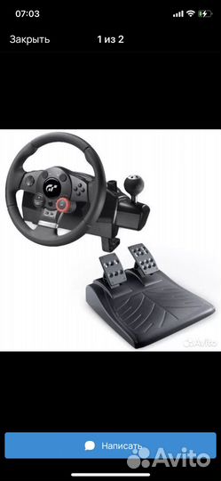 Руль logitech driving force gt