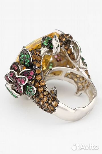 Новое Серебр. Кольцо Selebrity 16 р-р Фианит Видео