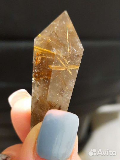 Рутиловый Кварц Волосатик Камень Кристалл