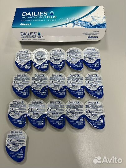 Линзы контактные Dailies Aqua Comfort Plus -3.50