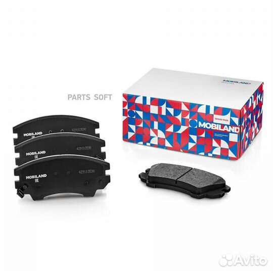 Mobiland 429103590 Колодки тормозные дисковые пере