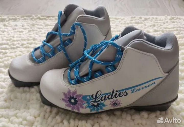 Лыжные ботинки женские детские размер 37