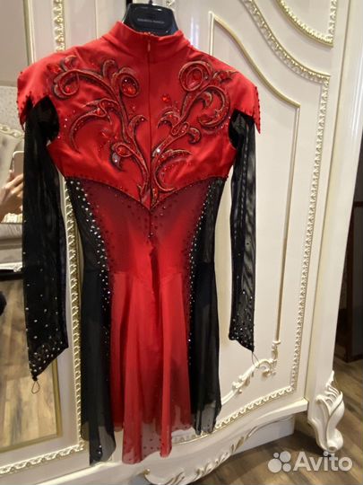 Платье для выступлений фигурное катание 140-150