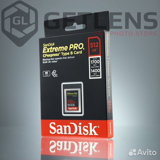 Карта памяти SanDisk Extreme Pro CFExpress 512Gb