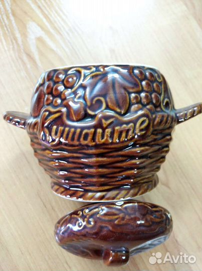 Керамические горшки для запекания 0,5л новые