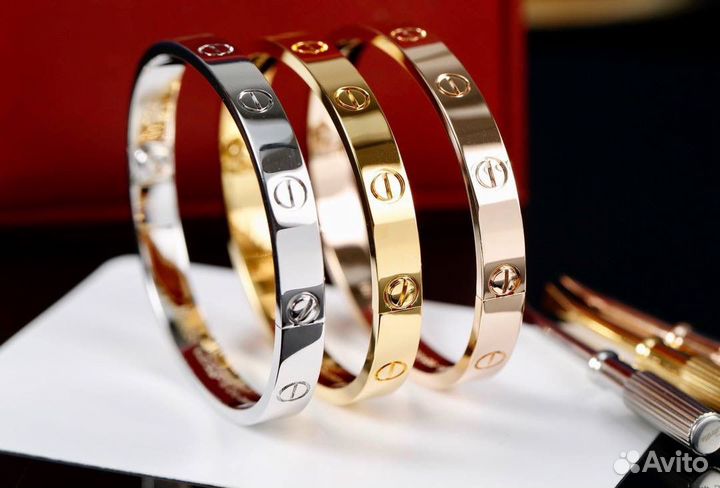 Браслеты cartier love без камней