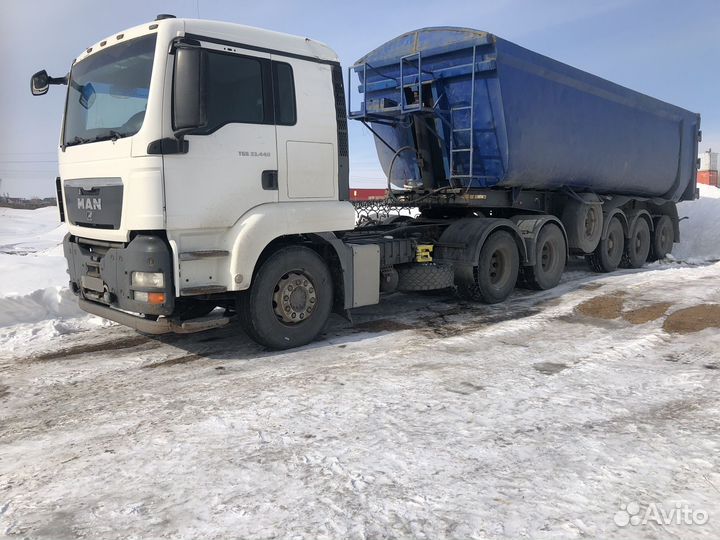 MAN TGS 33.440 6x4 BBS-WW с полуприцепом, 2012