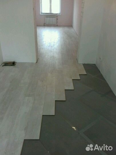 Укладка ламината, паркета и кварцвинила, плинтуса