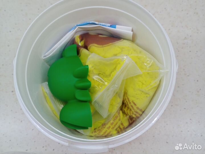 Ангельский песок кинетический детский жёлтый