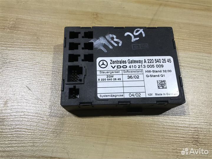 Блок управления ZGW ZGS Mercedes-Benz Cl-Class