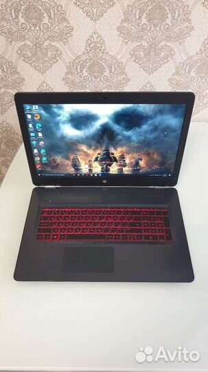 Ноутбук hp omen i7 7700/1050Ti/16gb/256ssd+1t hdd