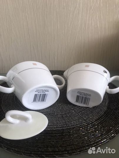 Костяной фарфор Китай /сахарница и молочник