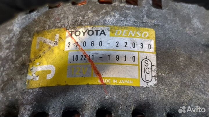 Генератор Toyota Corolla E12, 2005