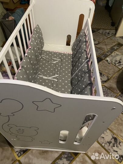 Кравать, стульчик, бортики, кокон