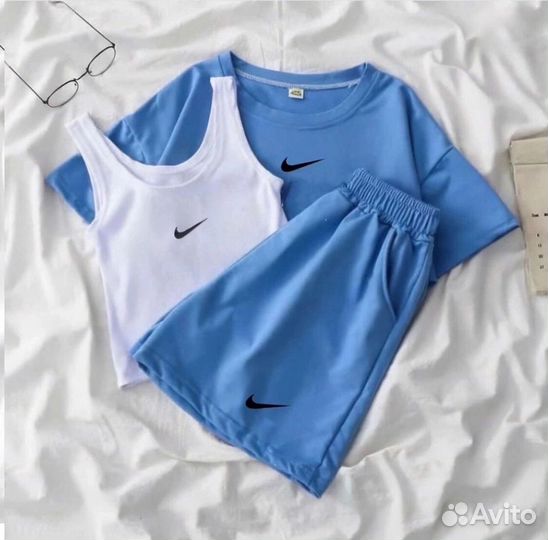 Костюм тройка nike в трех цветах 38-52 р