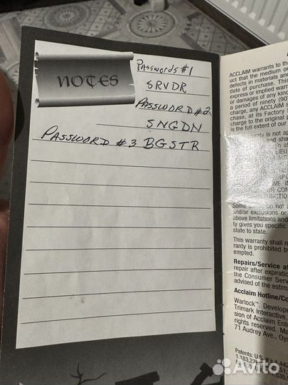 Warlock sega genesis