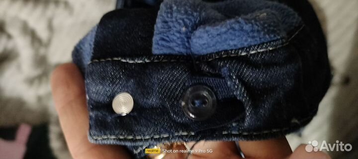 Джинсовый комбенизон утепленый