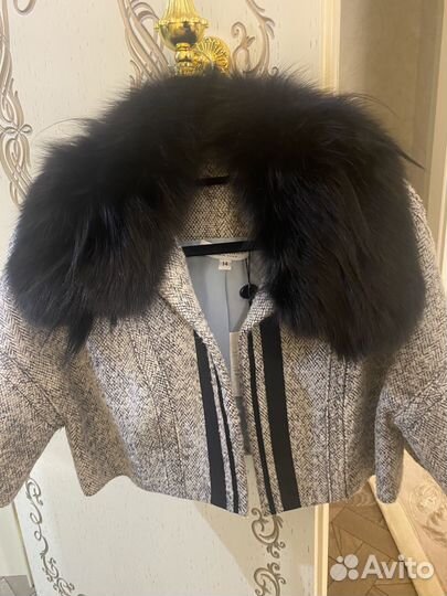 Накидка женская с мехом