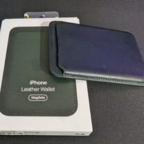 iPhone leather wallet sequoia green кардхолдер