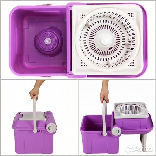 Швабра С ведром spin MOP mini transformer