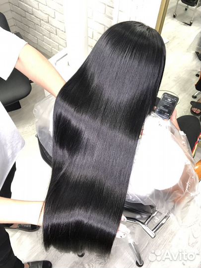 Кератиновое выпрямление волос