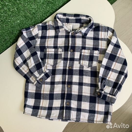 Рубашка h&m фланелевая для мальчика 92